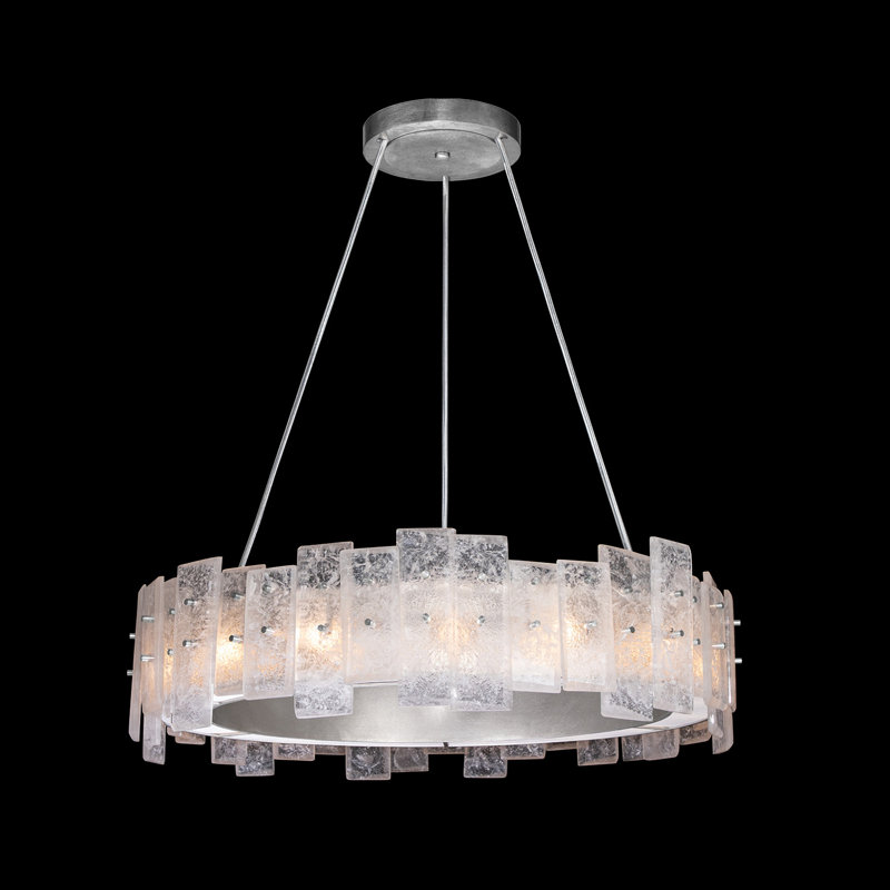 Lunea 15 - Light Wagon Wheel Chandelier, Silver