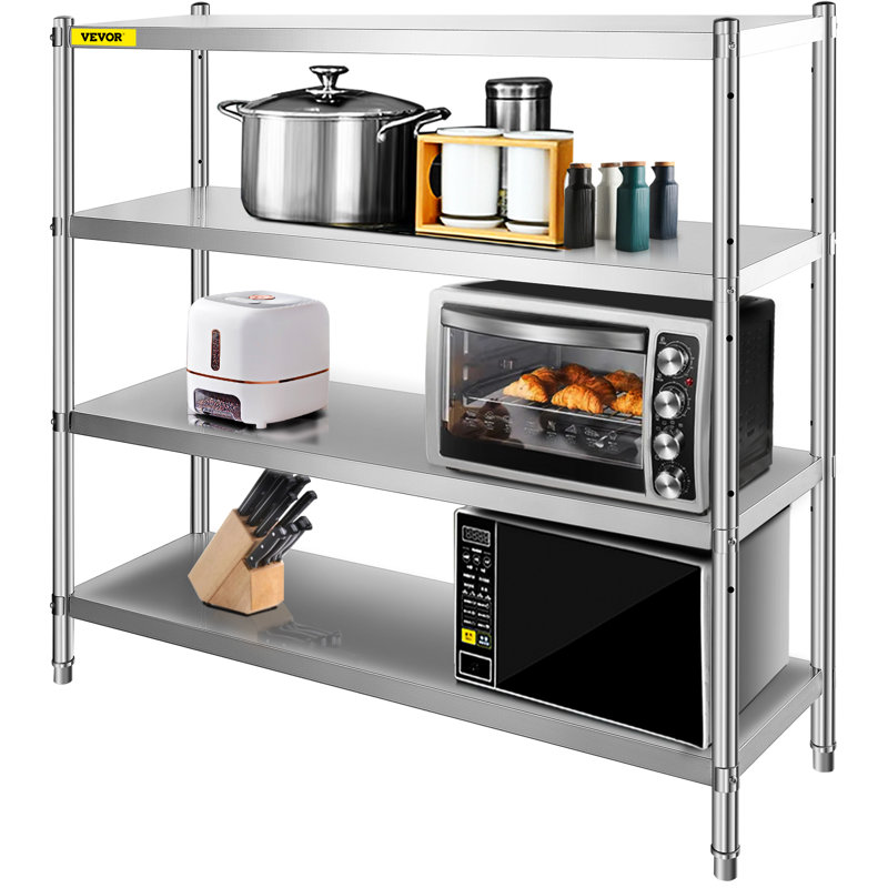 60'' W Metal Height -Adjustable Storage Rack, 59.1" x 70.9" x 17.7"
