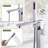 WOWOW Brass Freestanding Floor‑Mount Bathtub Faucet with Hand Shower-91458030