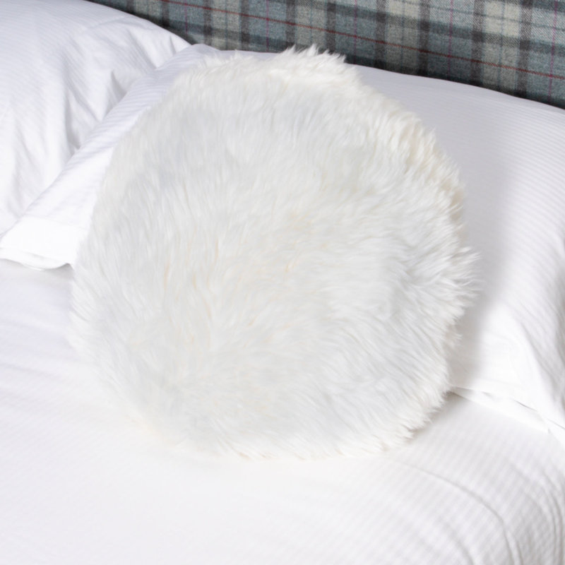 Fowkes Circular Floor Pillow Cover, Ivory