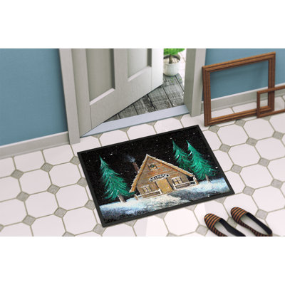 Jahnna Non-Slip Christmas Outdoor Doormat