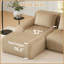 Canapé modulaire en L 114 po avec repose-pieds en flanelle 114 po-848673707