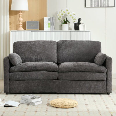 68.1" Cozy Upholstered Loveseat Sofa Oversized Comfy Comfy Cloud Sofa Double Cushion Loveseat Sofa Plush Cushion Sofa Couch For Living Room