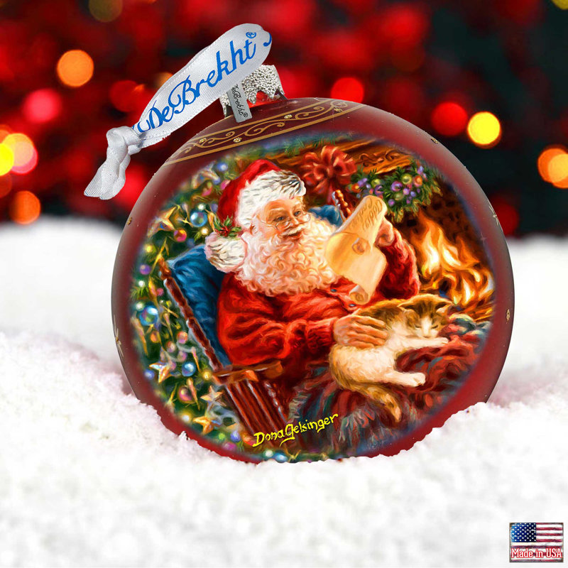 5.5'' Glass Animals Ball Ornament