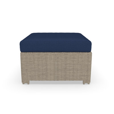 Outdoor Ottoman With Sunbrella Cushions by Birch Lane