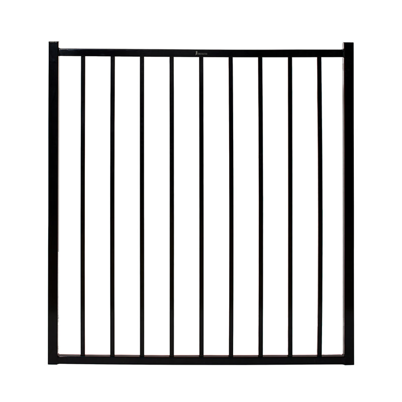 Versai Gloss Black Metal Gate, 48" H x 48" W x 1.5" D