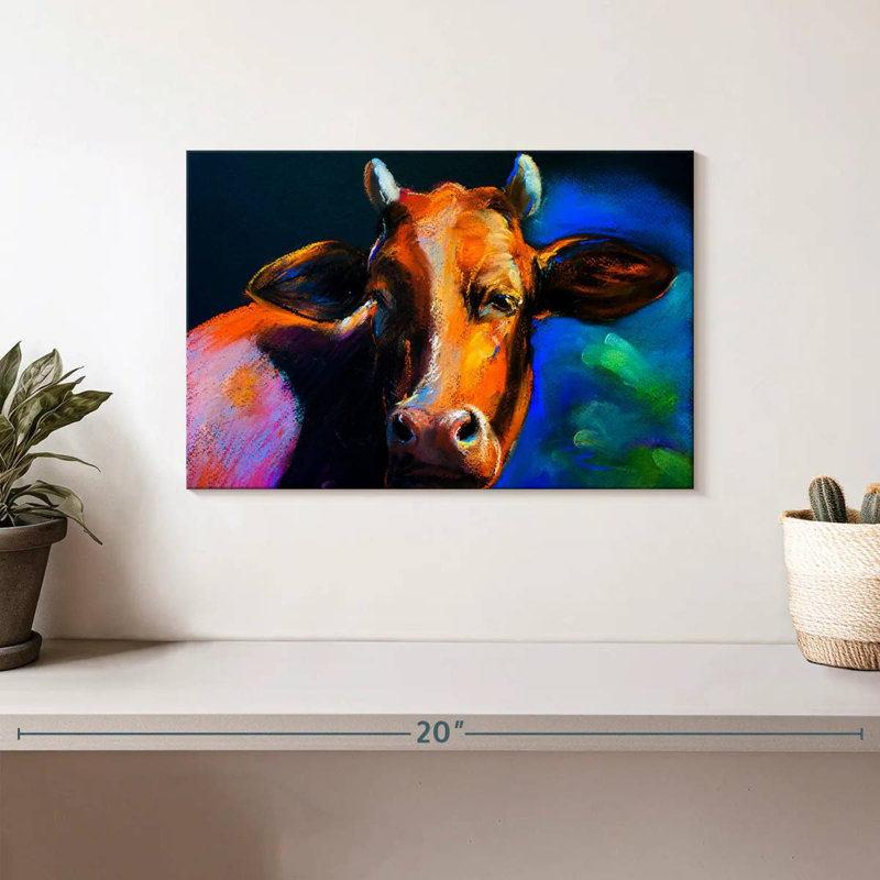 Tête de vache Brampt, H 8 po x l 12 po