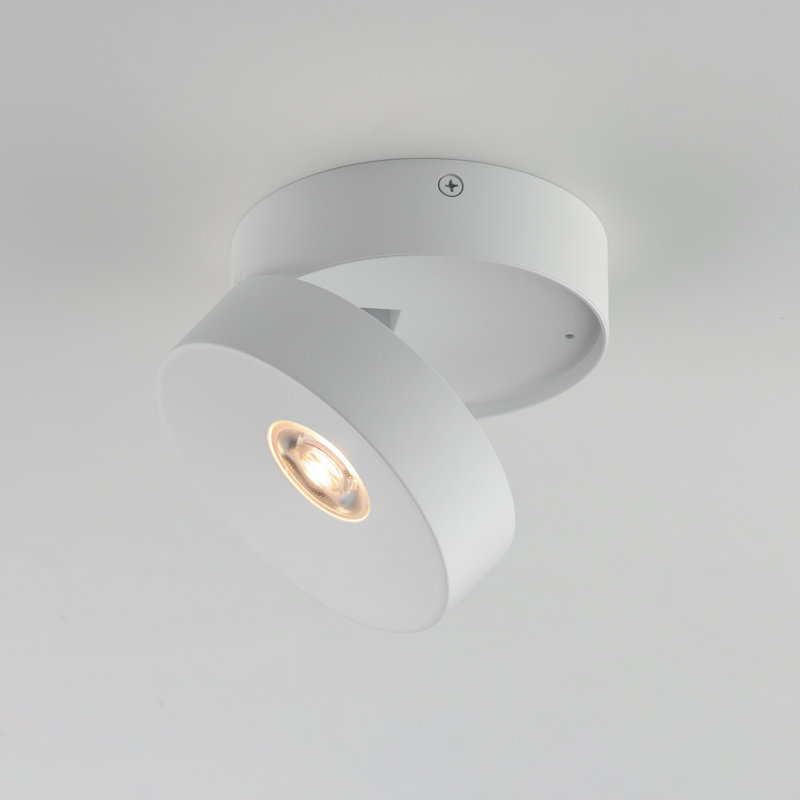 Swinger-Flush Mount, White