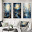 Birch Woods Moonlit Symphony - ensemble de 3 pièces d'art floral-623852257-623852256