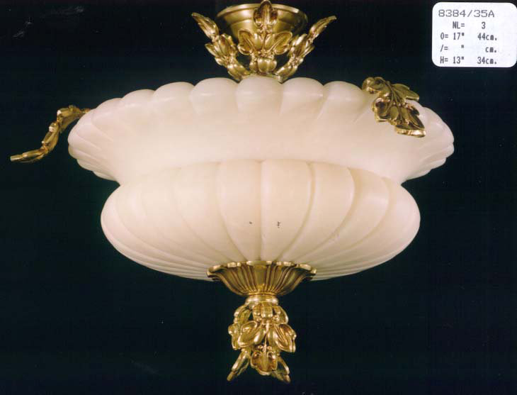 Devaney Glass Semi Flush Mount