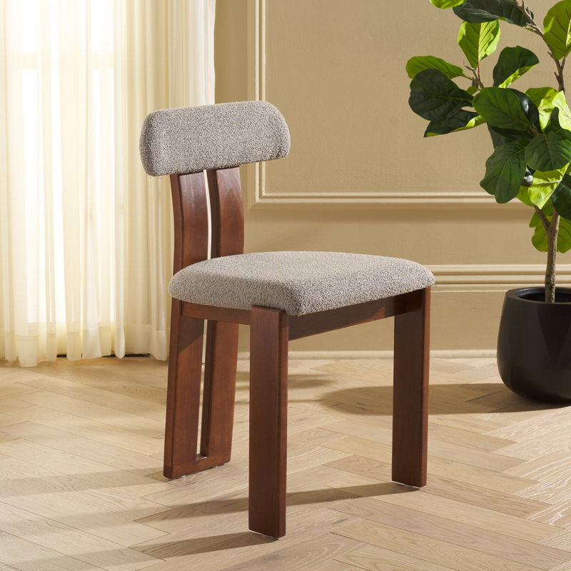 Chaise Thalle, Gris, Noyer