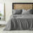 Orion Cotton Linen Blend Garment Washed Deep Pocket Bed Sheet Set-106871274-106871271
