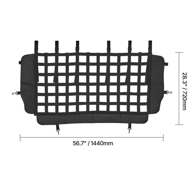 Filet pour chien Dog Car Barrier pour Jeep Wrangler