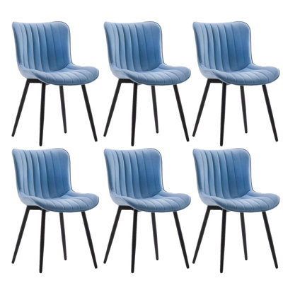 Chaises de salle à manger rembourrées en cuir Heitger