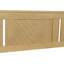 Structure de lit plateforme en bois de pin massif avec tête de lit HarborCraft - Finition bois naturel-1957539862-1957540073
