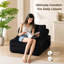Fauteuil convertible en velours côtelé de 33,5 po de largeur