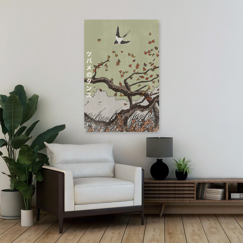 Art contemporain, art abstrait d'automne, H 36 po x l 24 po