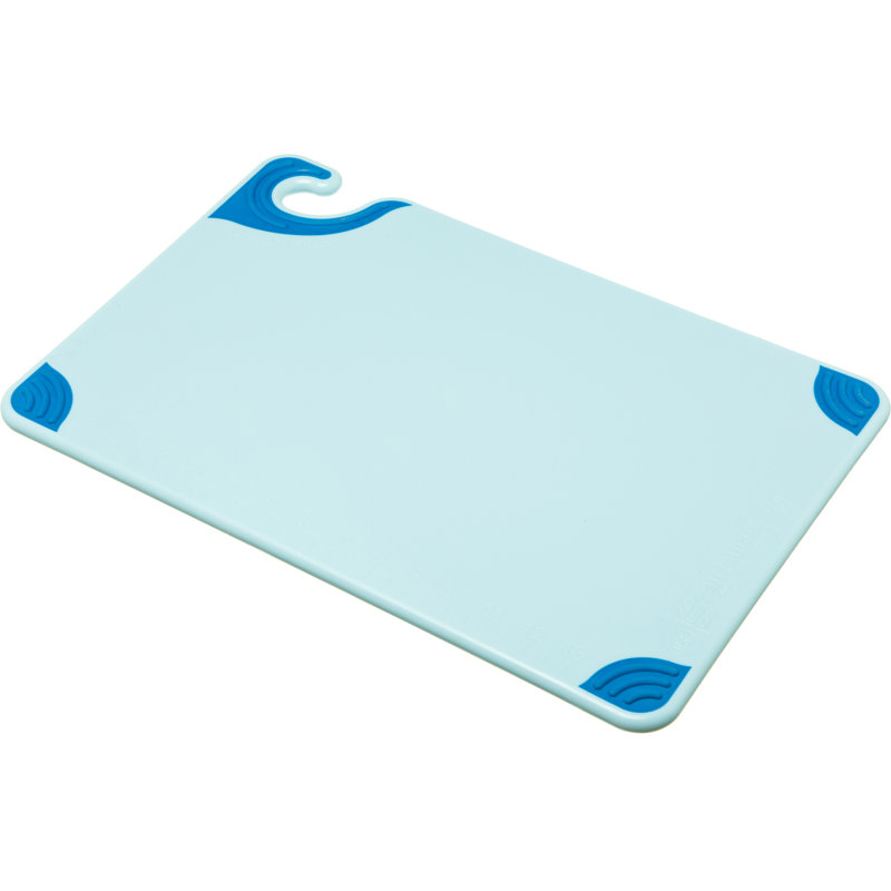 Saf-T-Grip Cutting Board, 12" W x 18" L, Blue