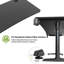 Bureau de jeu ergonomique de 60 po avec tapis de souris sur toute la surface