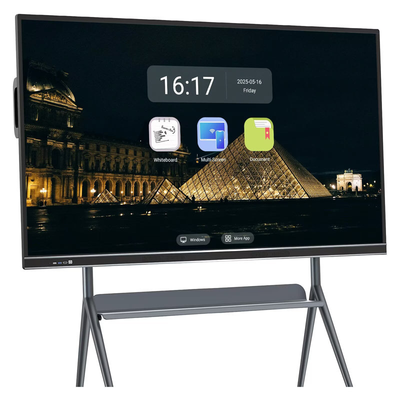 JYXCN 4K Smart Board 86 pouces, écran tactile interactif tout-en-un avec système double et partage de nuage Idéal pour les présentations en classe, au bureau et éducatives? (Comprend un support mural)