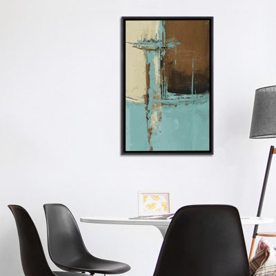 "Oxido on Teal I" par Patricia Pinto, reproduction d’art