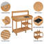 Potting Bench Table with Removable Sink-1717224776