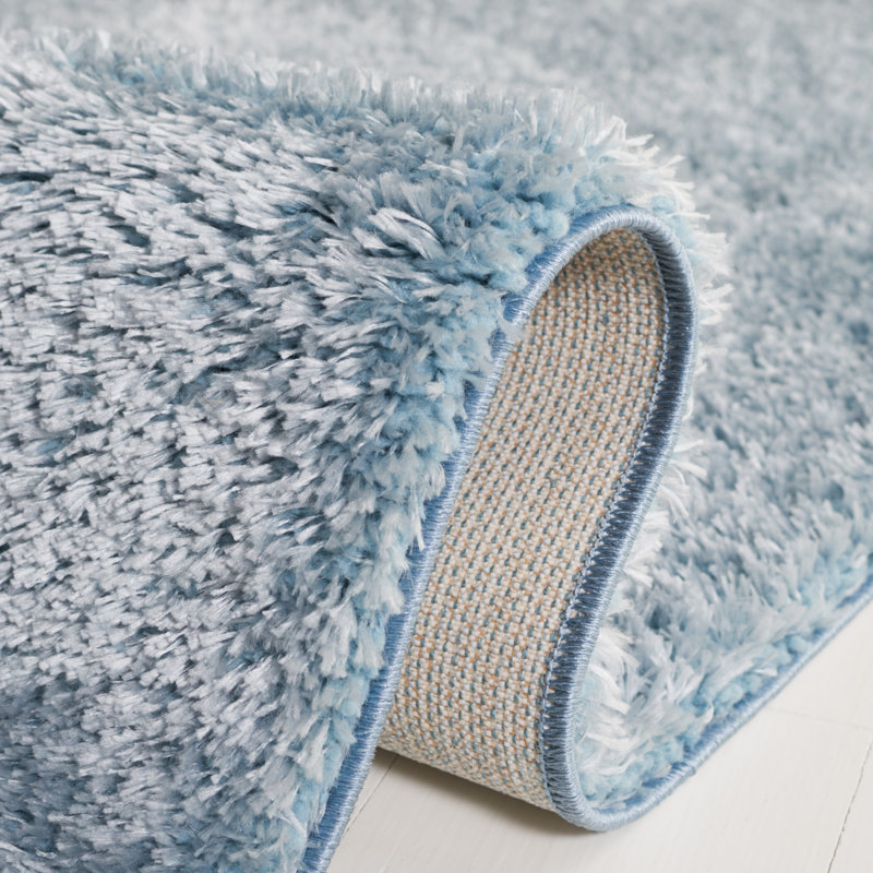 Corfu Tahoe Shag Performance Solid Color Rug, Rectangle 4' x 6'