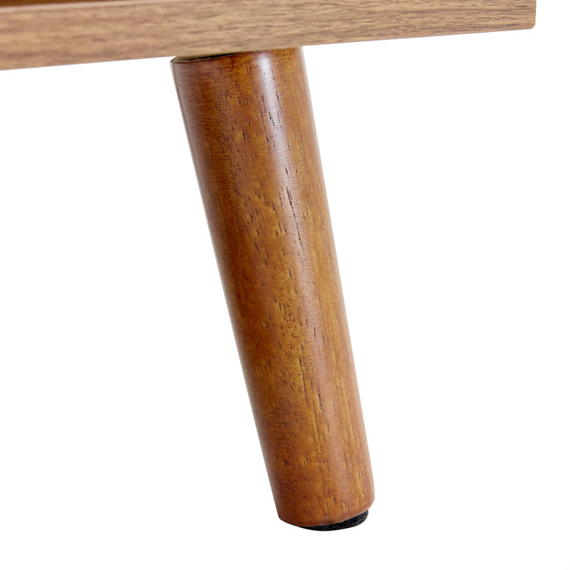 Range-chaussures en bois à quatre couches, Brun