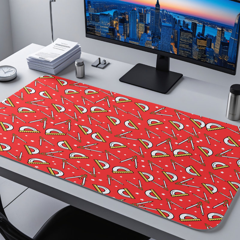 Polyester Desk Pad, 14.4x12.1