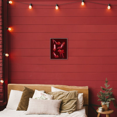 Ruby Red Shoes Framed Giclee, design by Hillary Holt