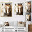 «Blaike White and Brown Horse Dynamic Duo V», reproduction sur toile-868444334-808241769