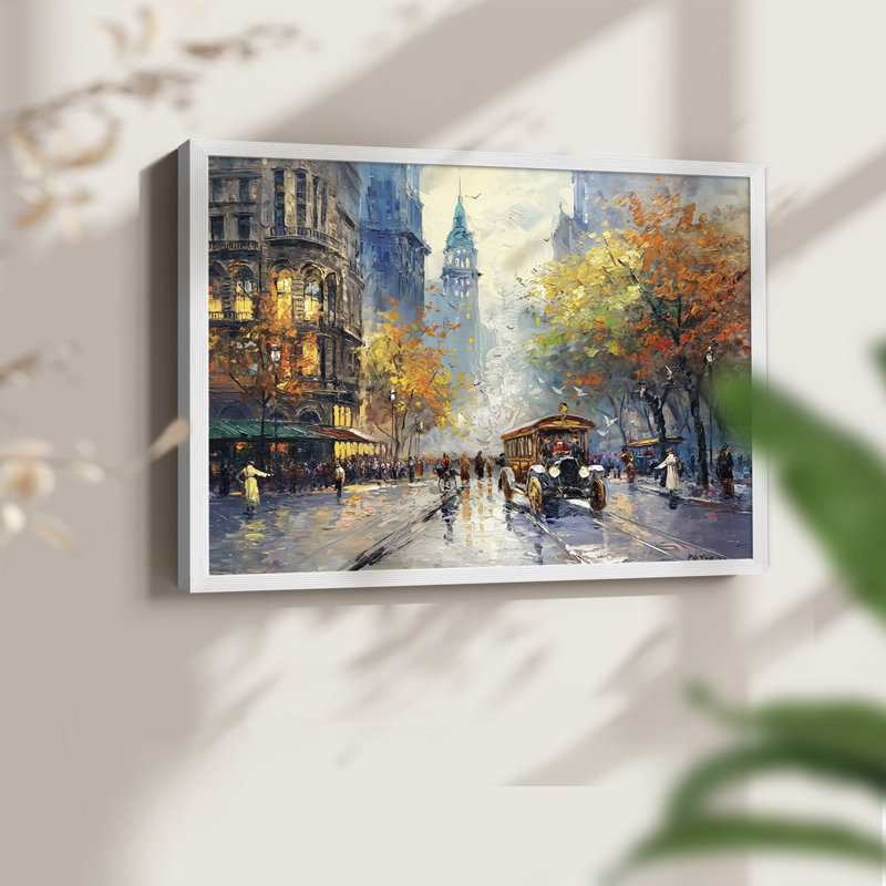 Paysage - CLVII - Reproduction encadrée - Restickable, H 22 po x l 28 po, Blanc