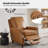 Andrena 34" W Top Grain Leather Recliner with Nailhead Trim (Set of 2) -39334776