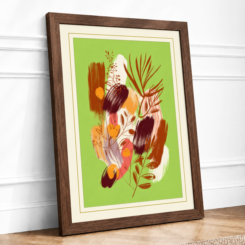 Dried Botanicals Study Botanical - Framed Print, Walnut, A4 - 29.7 x 21.0 cm