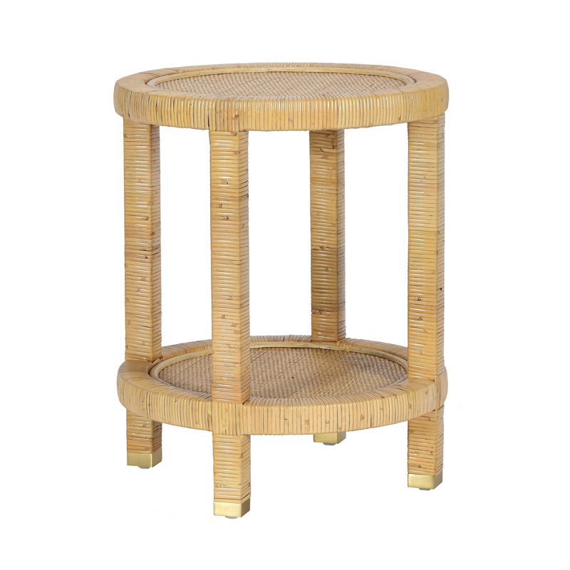 Table d'appoint en rotin naturel Amara