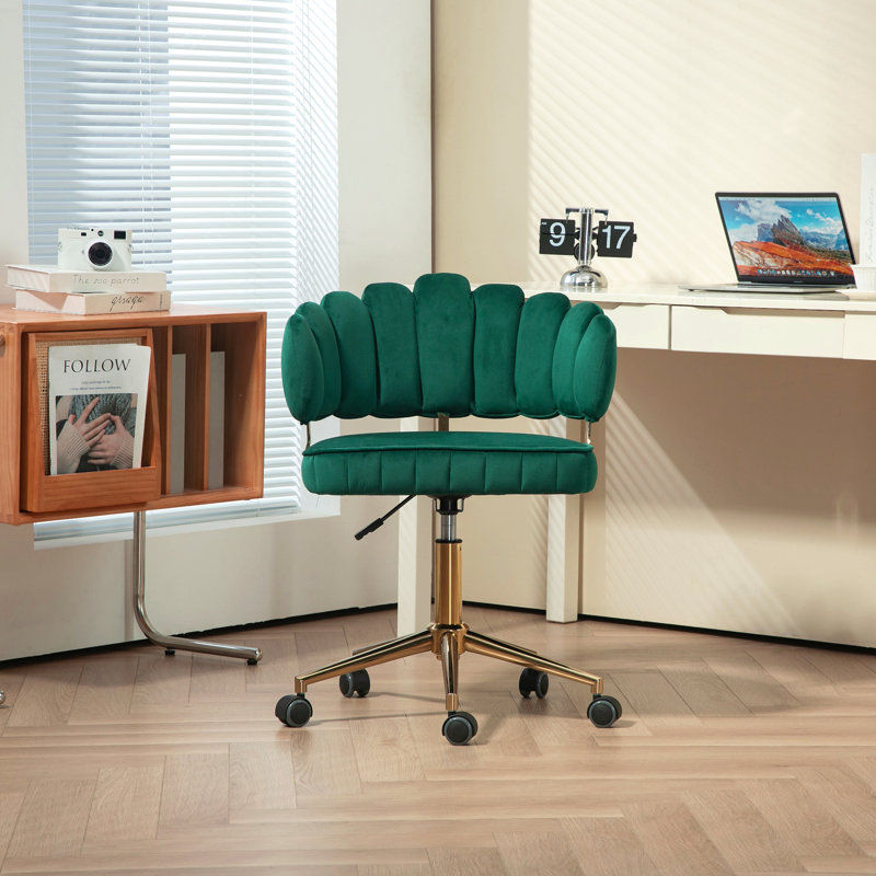 Fauteuil de bureau Velvet, Vert