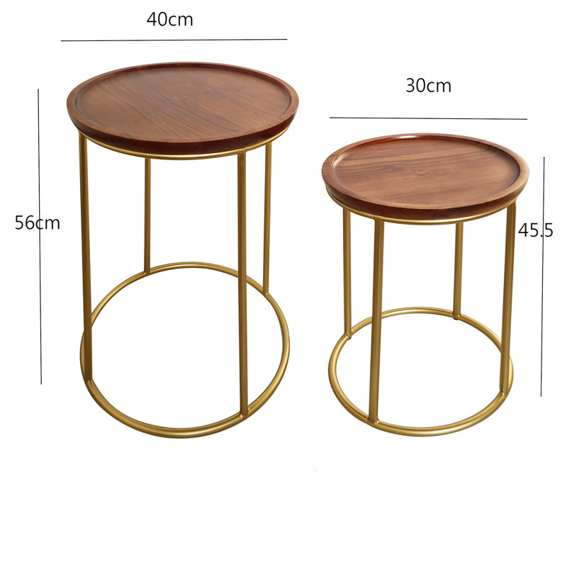 Melva Tray Top Frame Nesting Tables