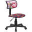 Chaise de bureau princesse pivotante à roulettes