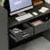 47.2'' W Rectangular Wood Reception Desk With Drawers And Cabinet