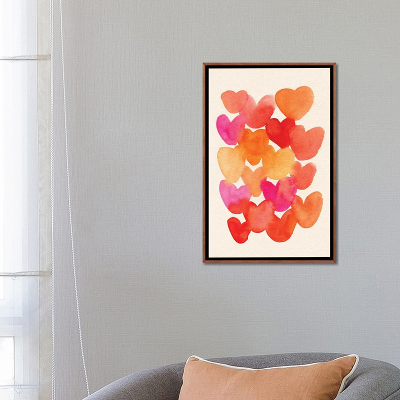 Hearts by Ekaterina Koroleva - Gallery-Wrapped Canvas Giclée on Canvas, 66.04 cm H x  45.72 cm W  x  4.445 cm D, Classic Wood