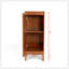 Armoire de plancher de salle de bain moderne avec tablette réglable et buffet