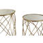 Caggiano Glass Top Frame Side Table Set