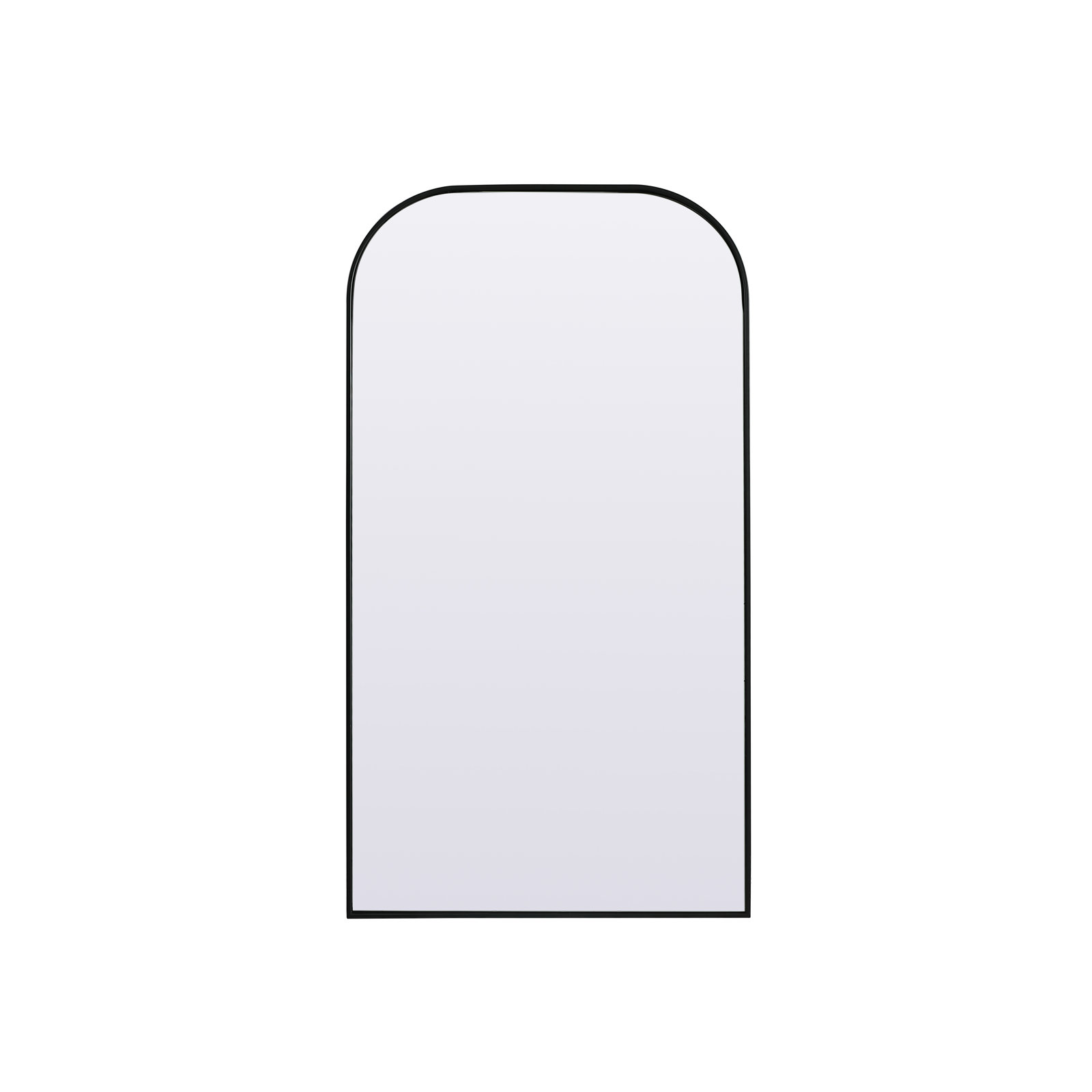 Sabine Metal Arch Floor Mirror, Black, 76" x 32"