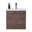 Ensemble de meuble-lavabo simple mural 24 po avec plateau en céramique 24 po
