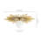  GlowCraft 1 - Light Sunburst Flush Mount Ceiling Light for Hallway-253902468