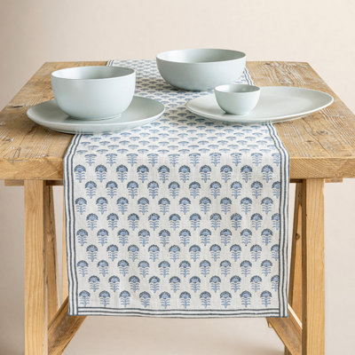 over&back Hand-Blocked Table Runner