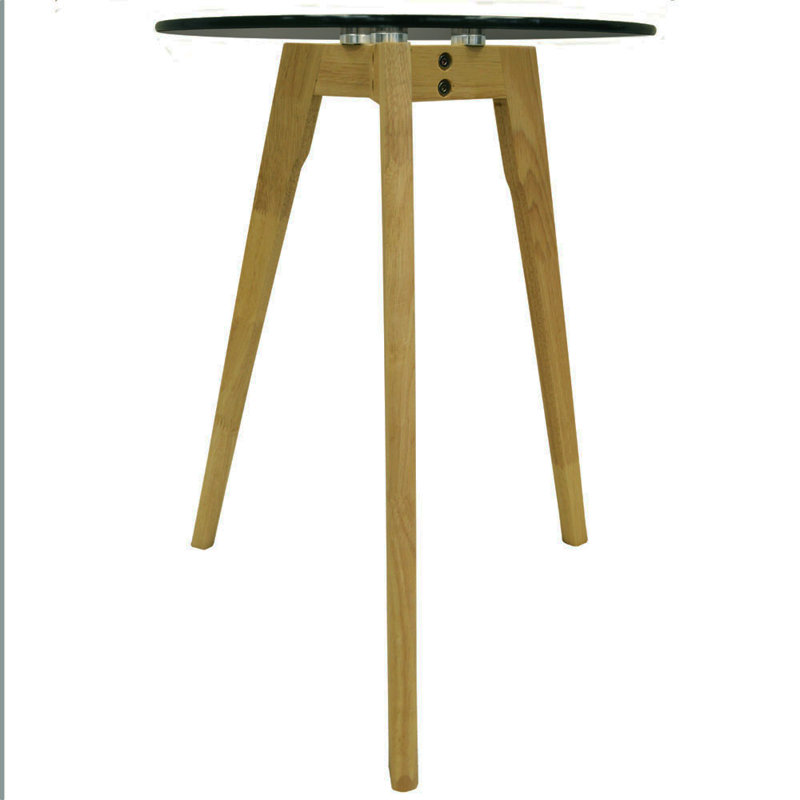 Glass Top End Table, Tinted, Natural