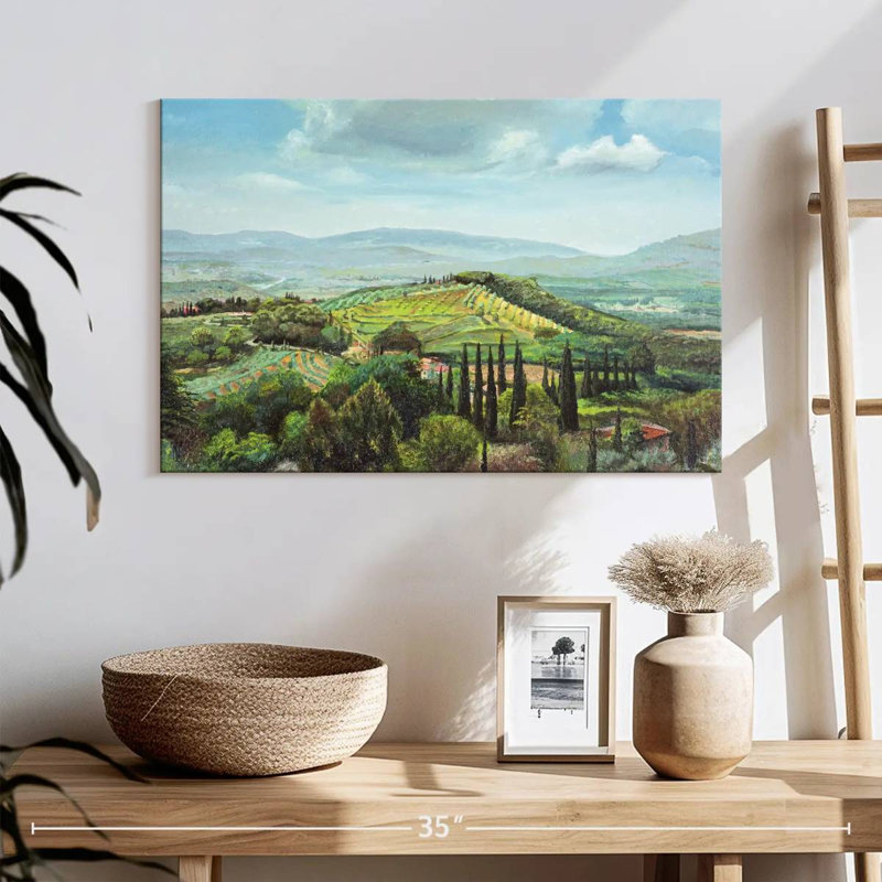 Alvord Rolling Hills Pistoia Tuscany, 16" H x 24" W