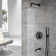 PureEssence Pressure-Balanced (Temperature And Volume) Complete Shower System with Rough in-Valve