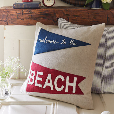 Welcome to the Beach Linen Pillow